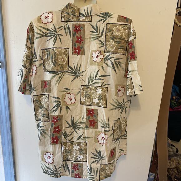 VTG Tapestry Floral Print Button Up Short Sleeve Shirt Women’s Size XL Hawaiian - Picture 6 of 6